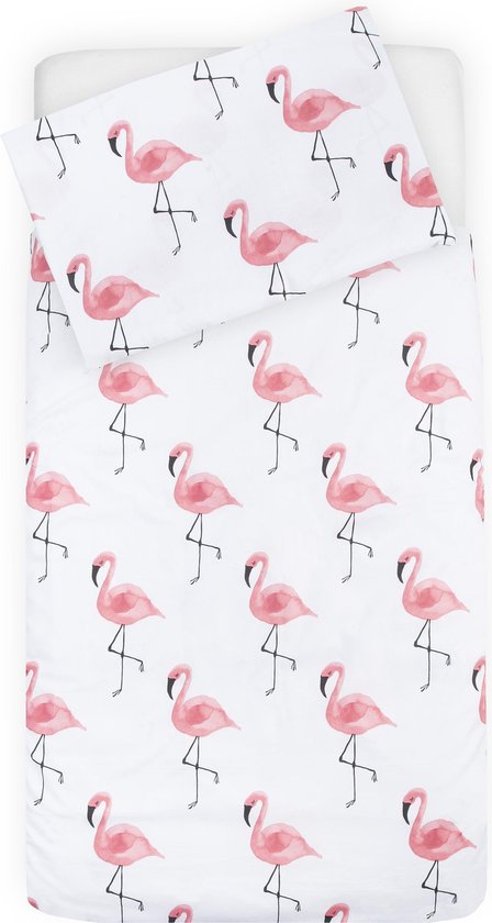 Dekbedovertrek Flamingo Peuter 120x150cm