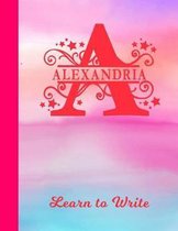 Alexandria Learn to Write