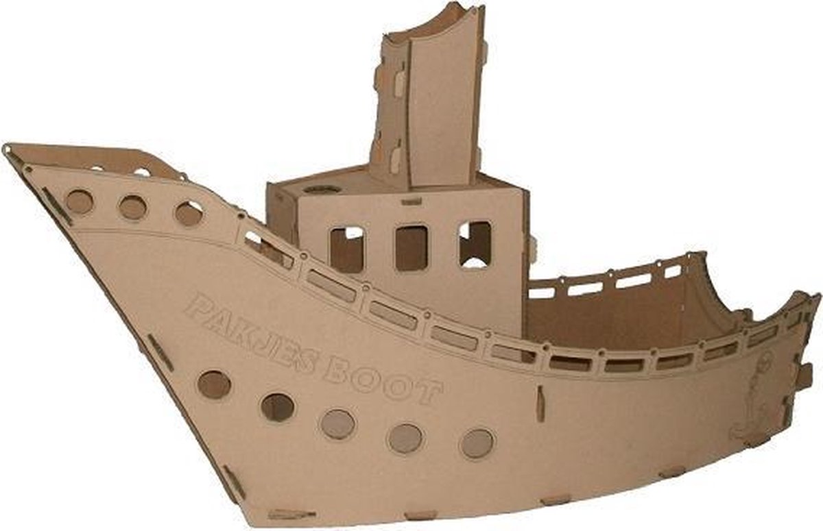 Pakjesboot / Stoomboot / Sinterklaasboot van karton (104 cm) | bol.com