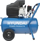 Hyundai compressor 50 liter met vochtafscheider - 8 BAR - 67dB - 180 liter/minuut - 2PK - 1500W