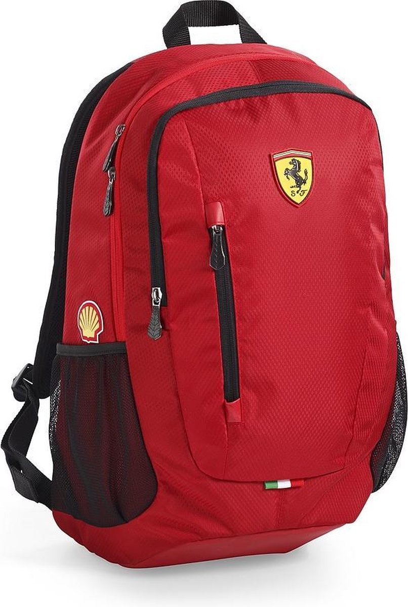 Ferrari rugzak - kleur rood - met Ferrari logo & laptop vak | bol.com