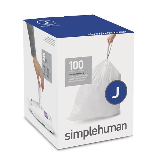 Simplehuman Code J Doos Afvalzakken 30-45 Liter - 100 zakken