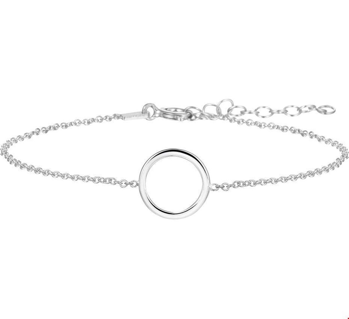 Zilver Gerhodineerd Armband Rondje 1,3 Mm 16 + 3 Cm 1324639