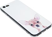 ADEL Siliconen Back Cover Hoesje voor iPhone 8 Plus/ 7 Plus - Chihuahua Hond