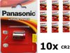 Panasonic CR2 blister Lithium batterij - 10 stuks