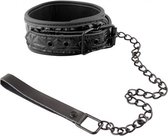 APHRODISIA halsband WITH LEASH  21009 - Zwart