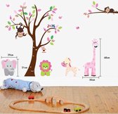 Muursticker babykamer of kinderkamer met dieren