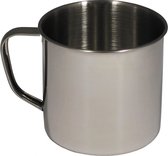MFH - Mok / Beker - RVS -  500 ml  - 9,5 x 9 cm - lichtgewicht