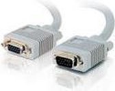 CablesToGo - VGA (D-Sub) naar VGA (D-Sub) female - 0.5 m - Grijs