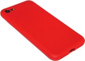 Rood siliconen hoesje Geschikt voor iPhone SE (2022/ 2020)/ 8/ 7