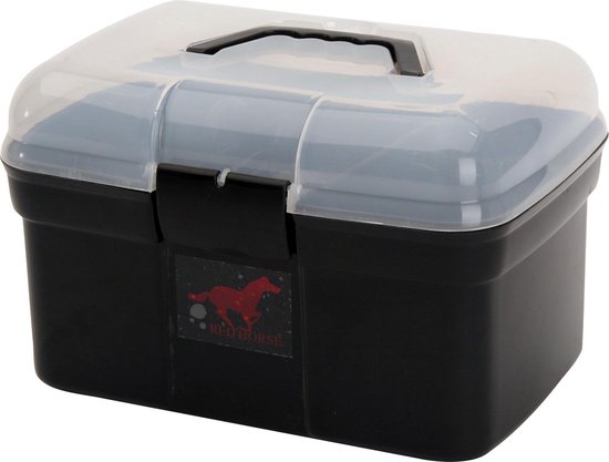 tellen onvoorwaardelijk Melbourne Red Horse - Grooming Box - Poetskist Gevuld - Zwart - 10 Delig | bol.com