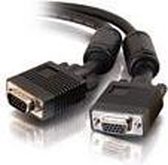 CablesToGo - VGA (D-Sub) naar VGA (D-Sub) female - 2 m - Zwart