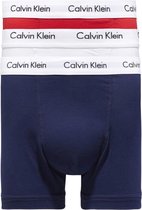 Calvin Klein 3 Pack Trunk Rood / Wit / Blauw-XS