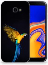 Geschikt voor Samsung Galaxy J4 Plus (2018) TPU Siliconen Hoesje Design Papegaai