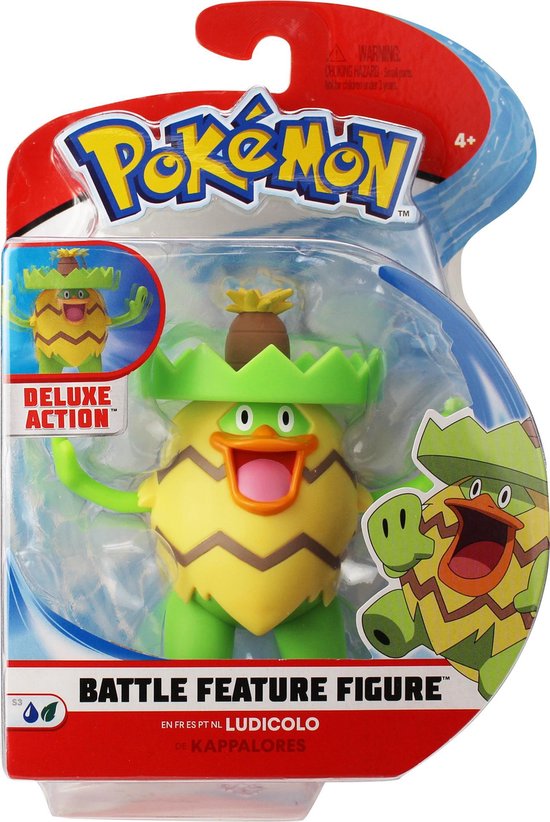 Figurine Pokémon Battle Feature Toy - Ludicolo 11 cm | bol.com