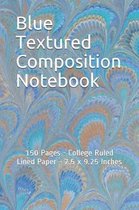 Blue Textured Composition Notebook