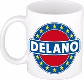 Delano naam koffie mok / beker 300 ml  - namen mokken