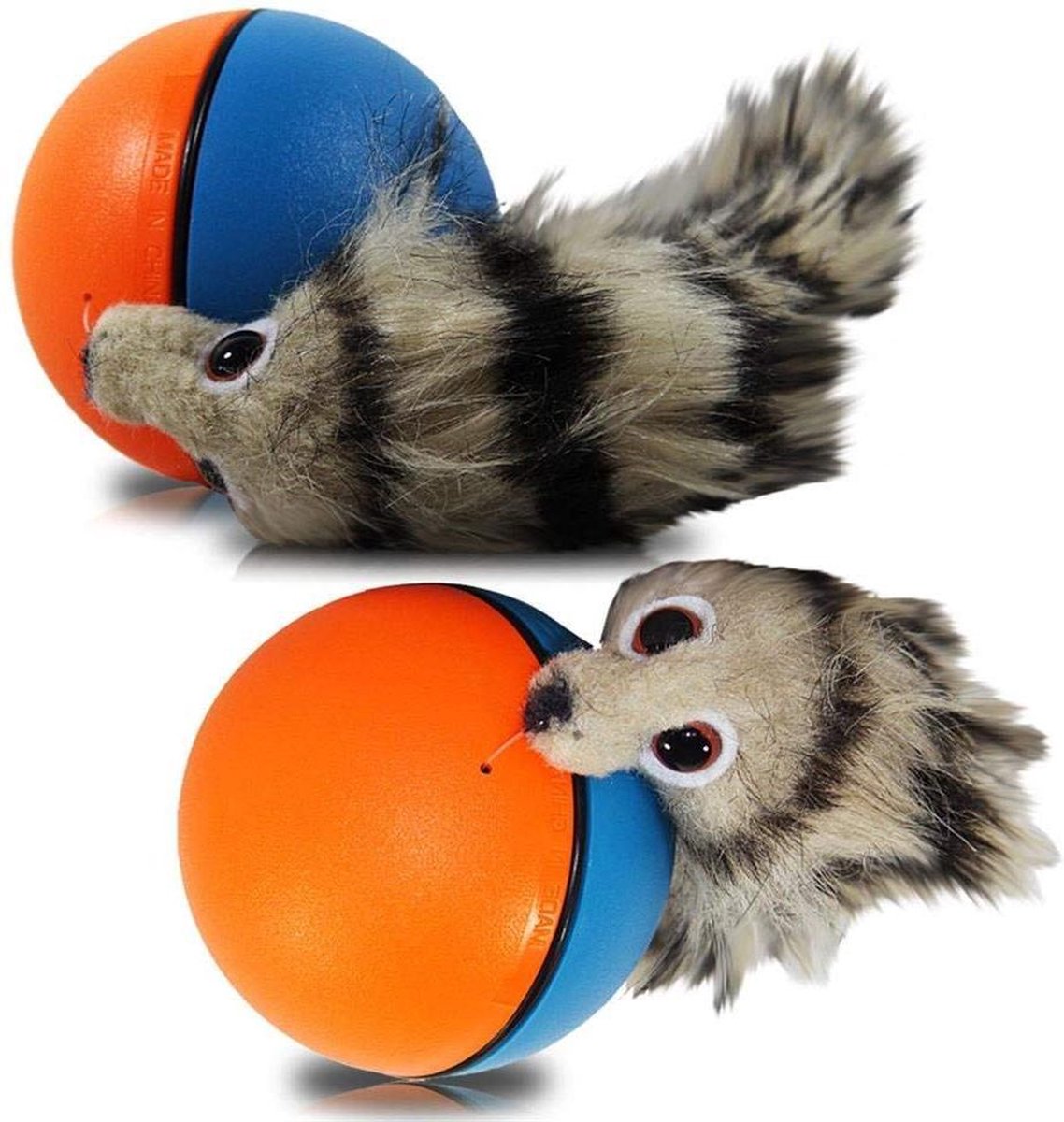 Weasel Toy Raccoon Tail Ball Toy Pet Dog Cat Toy Electric Beaver