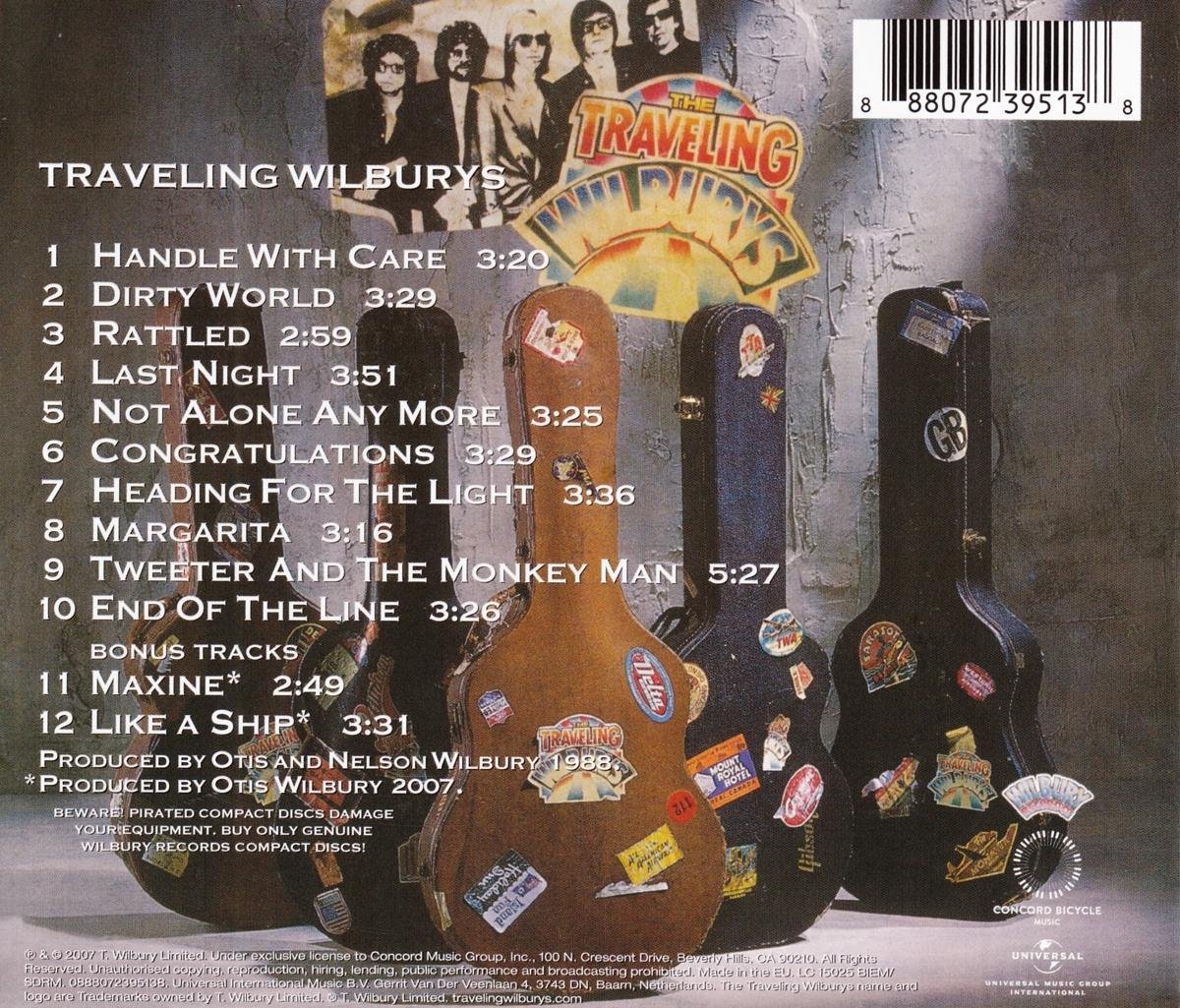 The Traveling Wilburys Vol 1, The Traveling Wilburys CD (album) Muziek