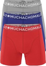 Muchachomalo Heren 3Pack Short grijs/blauw/rood-L (6)
