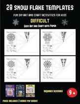 Easy Art and Craft with Paper (28 snowflake templates - Fun DIY art and craft activities for kids - Difficult)