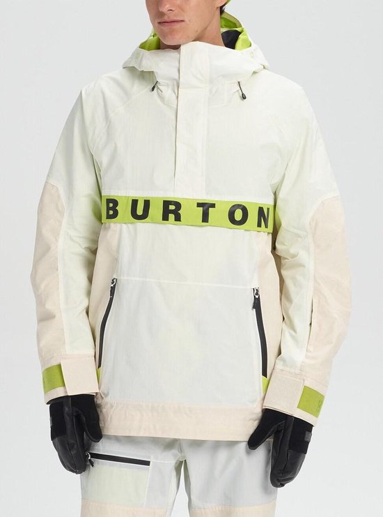 Burton Frostner Anorak Heren Ski jas - White - Maat XL | bol.com