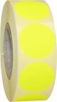 Fluor geel etiket 25mm