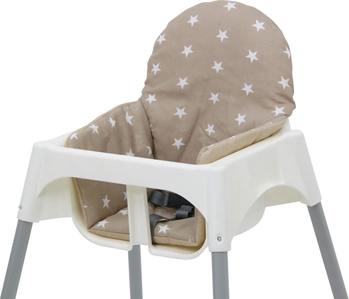 Raadplegen het ergste intern Polini Inlegkussen voor IKEA Antilop Kinderstoel - 'Sterren' Beige | bol.com