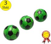 Stressbal Medium Density Voetbal 3 Stuks – Sensomotorische Stimulatie – Anti-Stress – Groen