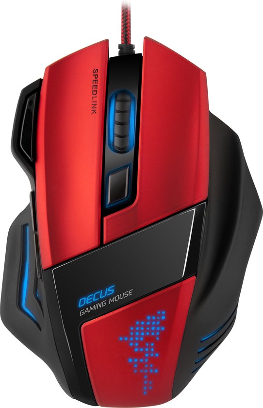 Speedlink, DECUS Gaming Mouse (Rood / Zwart)