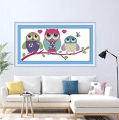Artstudioclub®  borduurpakketten volwassenen 37×19cm  Uiltjes
