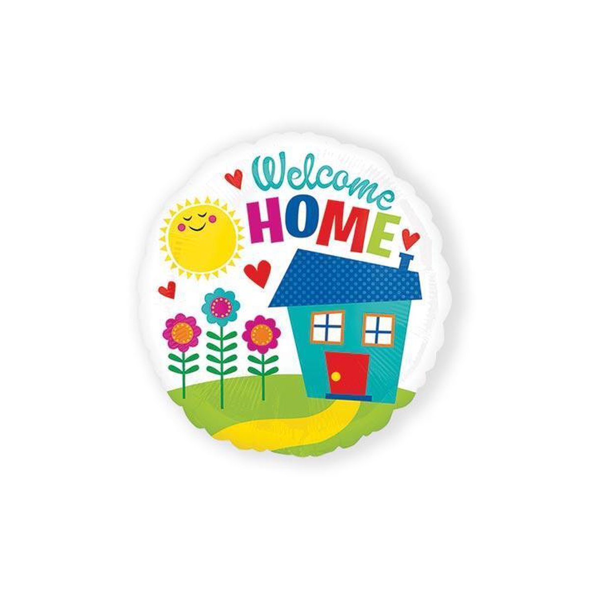 Helium Ballon Welkom Thuis Huis 43cm leeg
