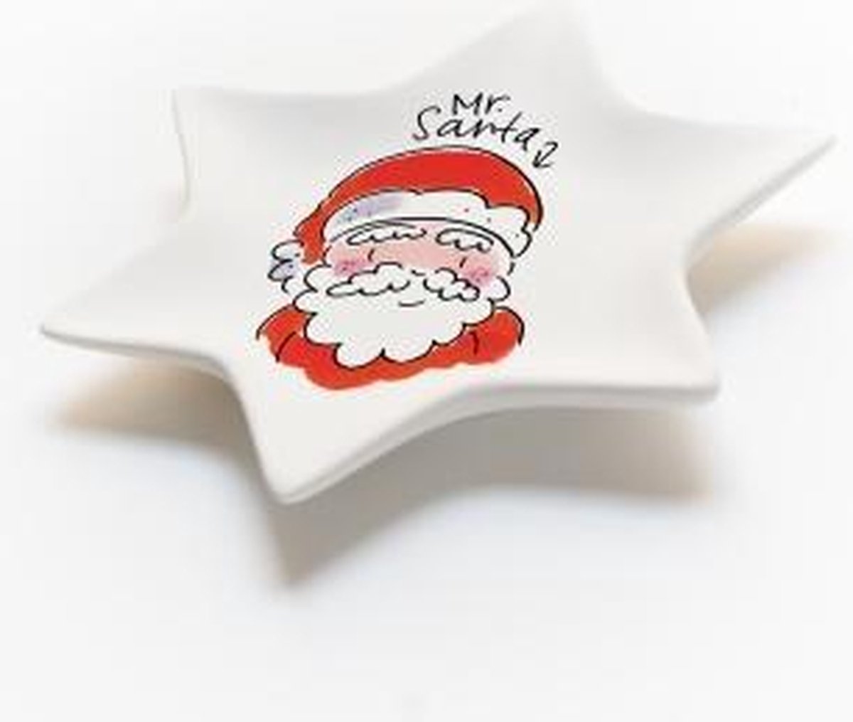 Vrijgevigheid bellen Scarp Blond Amsterdam Kerst bord ster Santa - 12 cm | bol.com