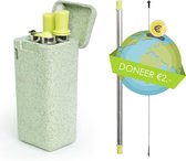 PlanetStraw - Pailles écologiques, pliables et réutilisables | Vert