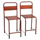 Raw Materials Java iron stoel - Oranje - Metaal