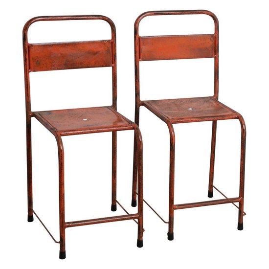 Raw Materials Java iron stoel - Oranje - Metaal