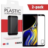 2-pack BMAX geschikt voor Samsung Galaxy Note 9 Screenprotector | Full Cover Beschermfolie | Ultra Clear PET | Onzichtbaar Display Folie