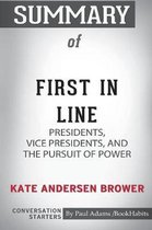 Omslag Summary of First In Line by Kate Andersen Brower