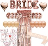Happy Goods - 38 delig - Vrijgezellenfeest - Ballonnen - Vrouwen artikelen - Bride To Be - Feestpakketten - Rose Goud - Bachelor party - Versiering