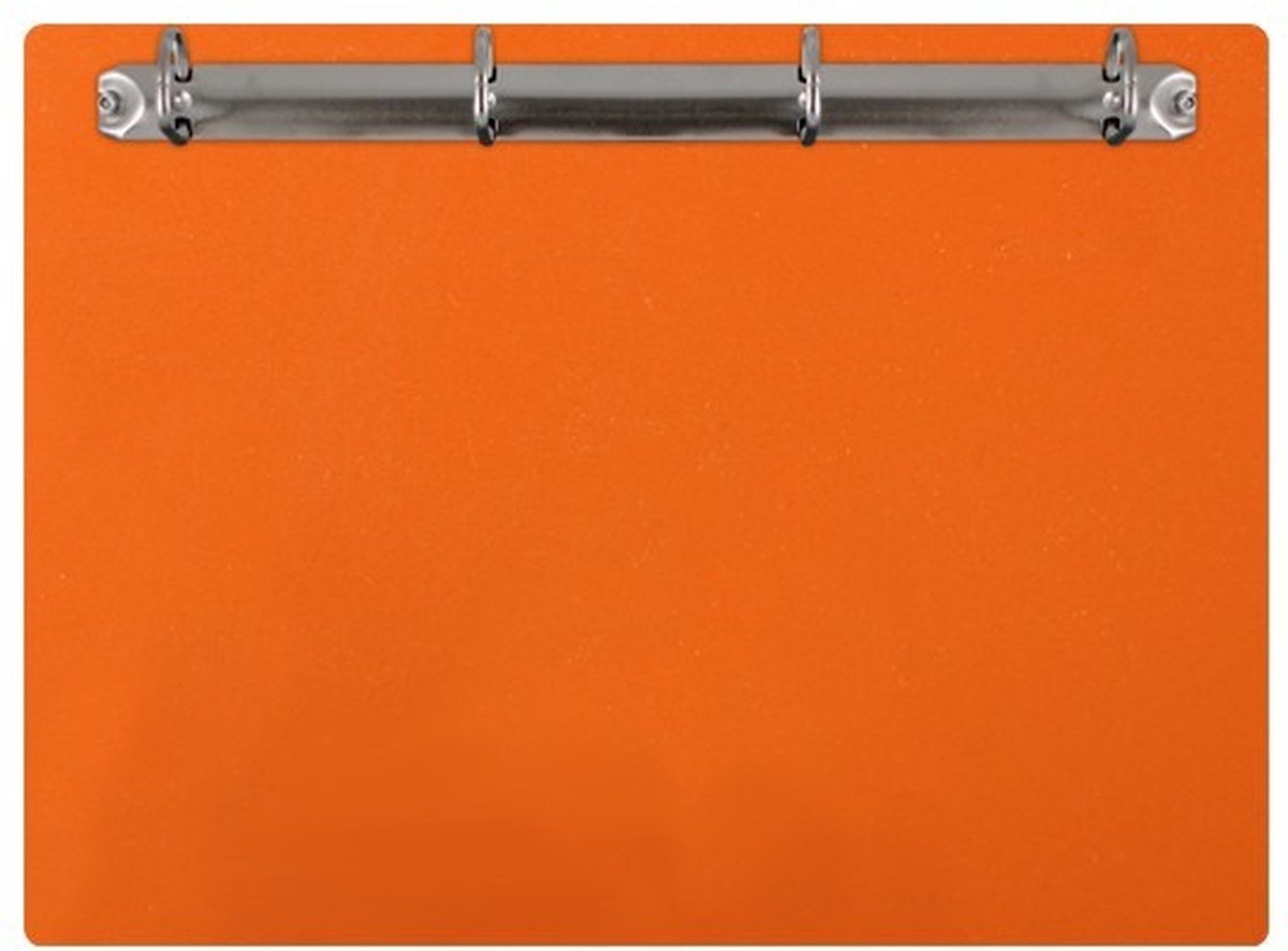 Magnetisch klembord A4 incl. ringband (liggend) - Oranje