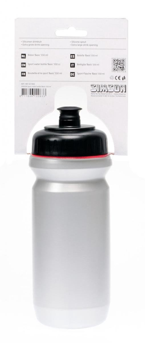 Bidon Simson Big Mouth ''Basic'' 550ml - grijs/zwart — afbeelding 5