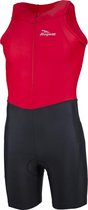 Rogelli Florida Trisiut Met Korte Mouwen Voor Triatlon - Unisex - Rood, Zwart - Maat XL