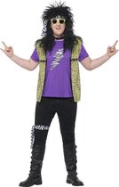 Curves 80s Rock Star Costume with Waistcoat