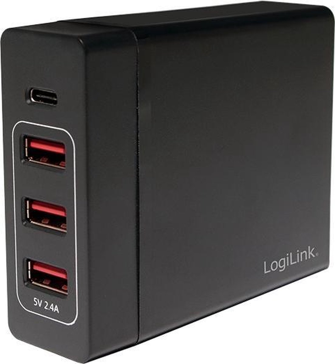 LogiLink PA0122 USB-oplader Thuis Uitgangsstroom (max.) 10200 mA 4 x USB, USB-C bus Automatische detectie