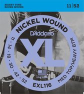 D'Addario EXL116 11-52 nikkel omwonden - Elektrische gitaarsnaren