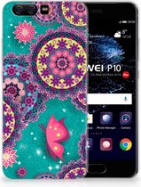 Huawei P10 Uniek TPU Hoesje Cirkels en Vlinders