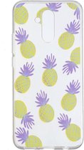 Shop4 - Huawei Mate 20 Lite Hoesje - Zachte Back Case Ananas