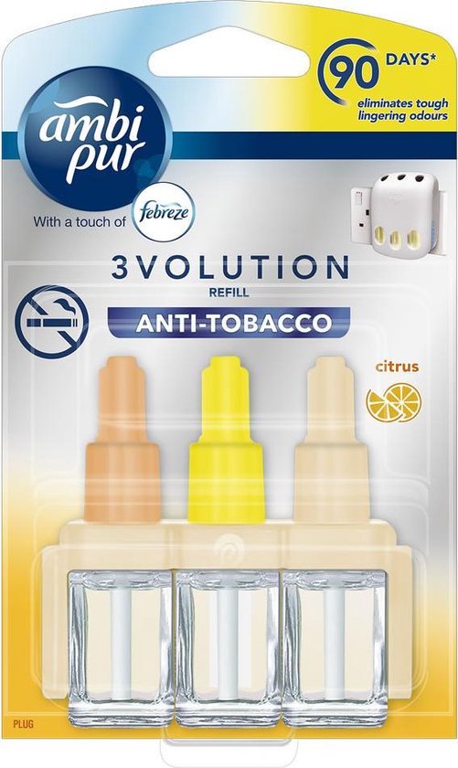 Ambi Pur Electric luchtverfrisser Navulling 3volution - Anti-Tabacco 20 ml