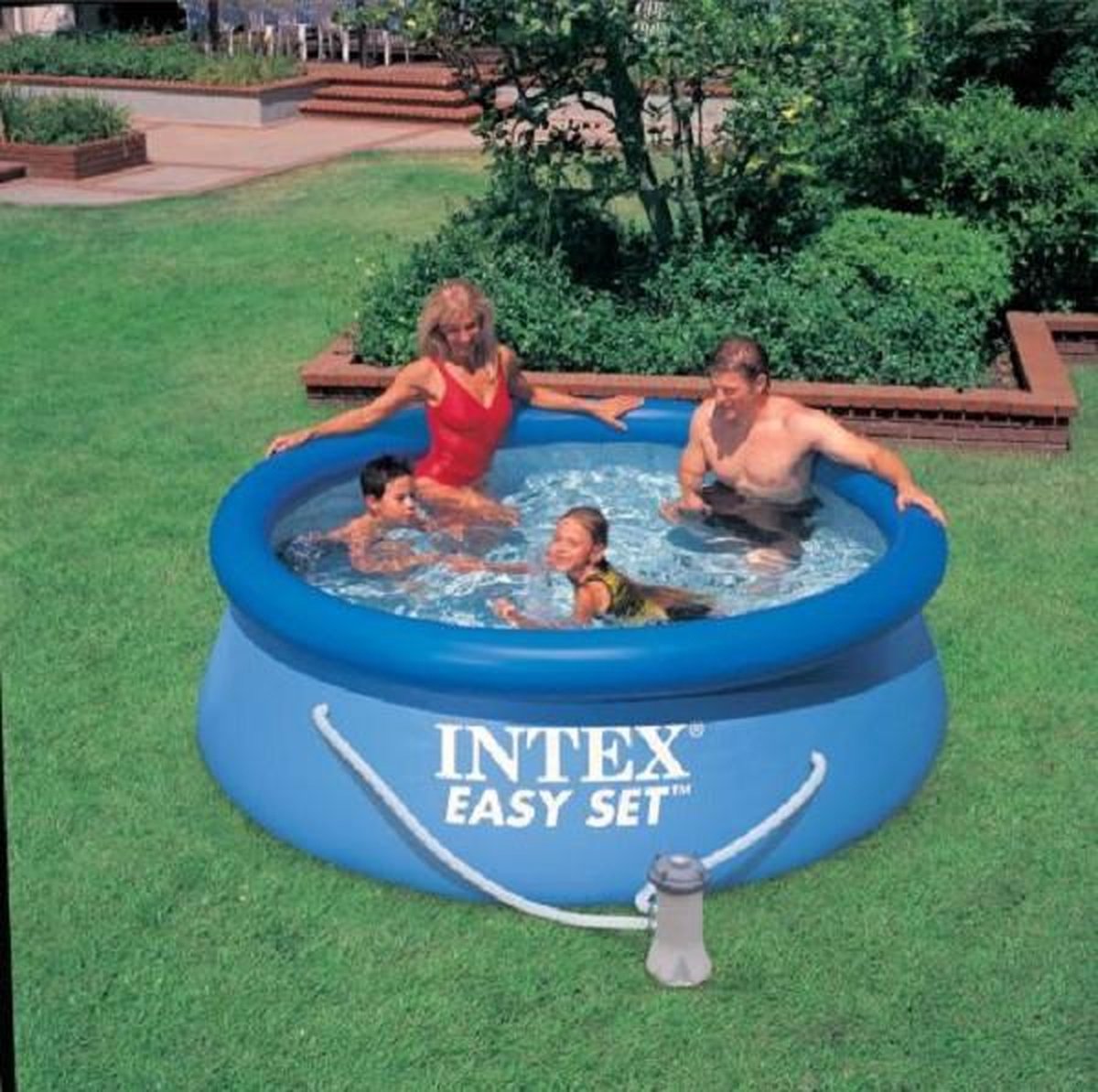 Formulering klauw punt Intex Easy Set Zwembad 244 x76 cm - Opblaasbaarzwembad | bol.com