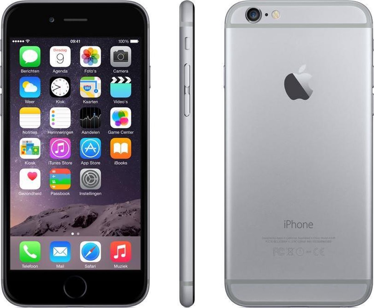 Aanpassen speer Wiens Apple iPhone 6 11,9 cm (4.7'') 1 GB 64 GB Single SIM Grijs | bol.com